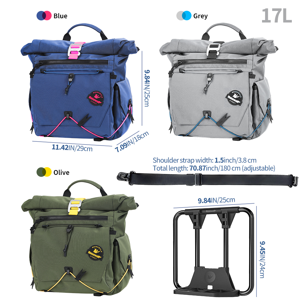 Bolsa de guidão para bicicleta - Cycling Commute Backpack avaliação e preço