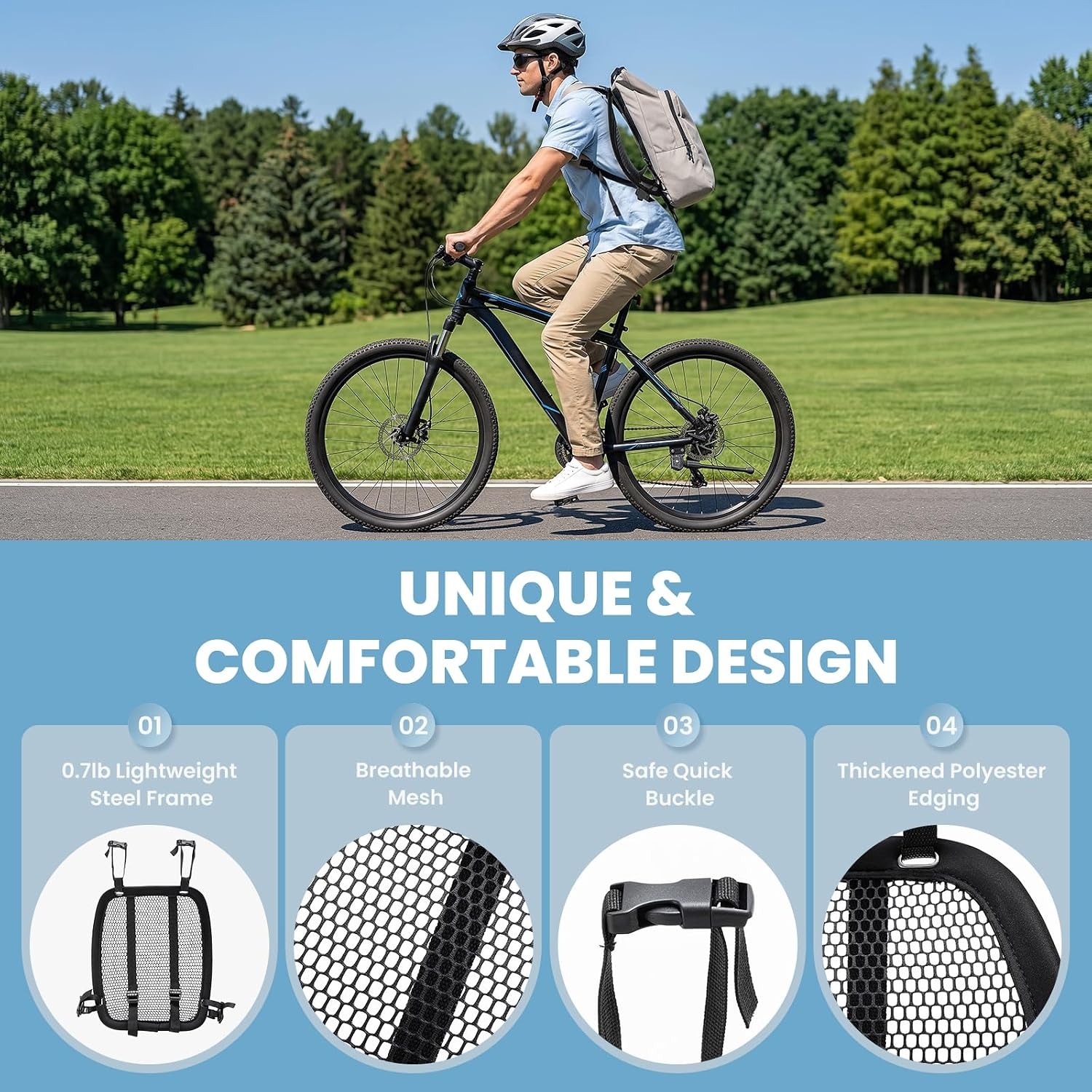Mochila Leve com Ventilação e  - Cycling Commuter Backpack avaliação e preço