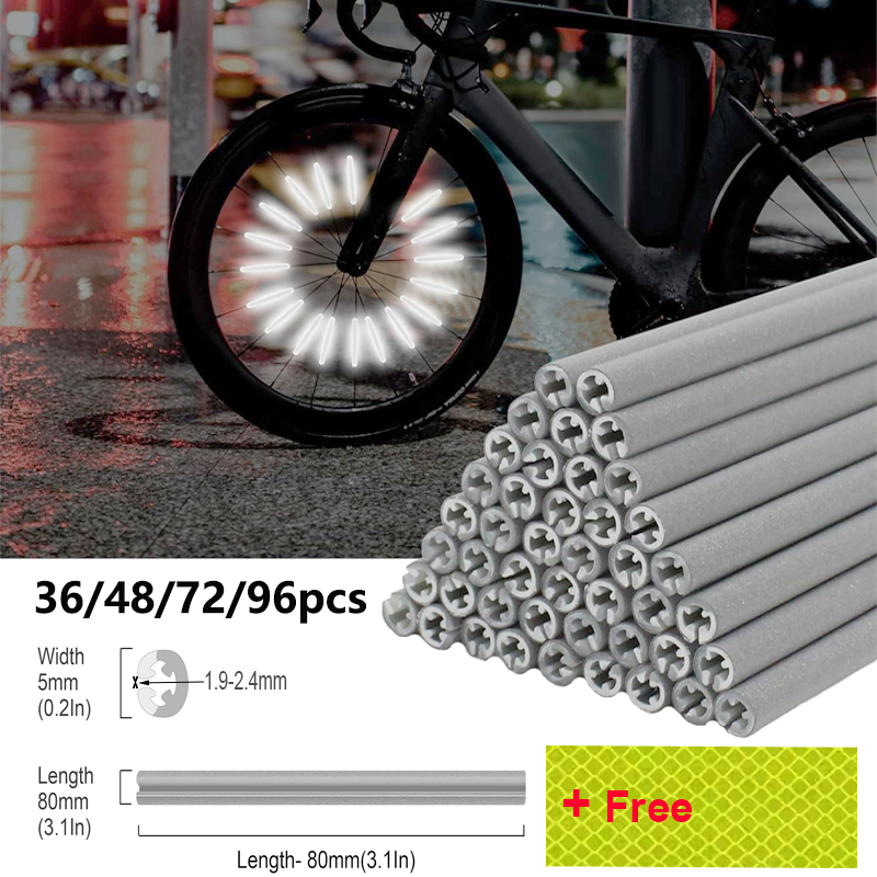 36/48/72/96 peças 8cm refletor - Spoke Reflector Set avaliação e preço